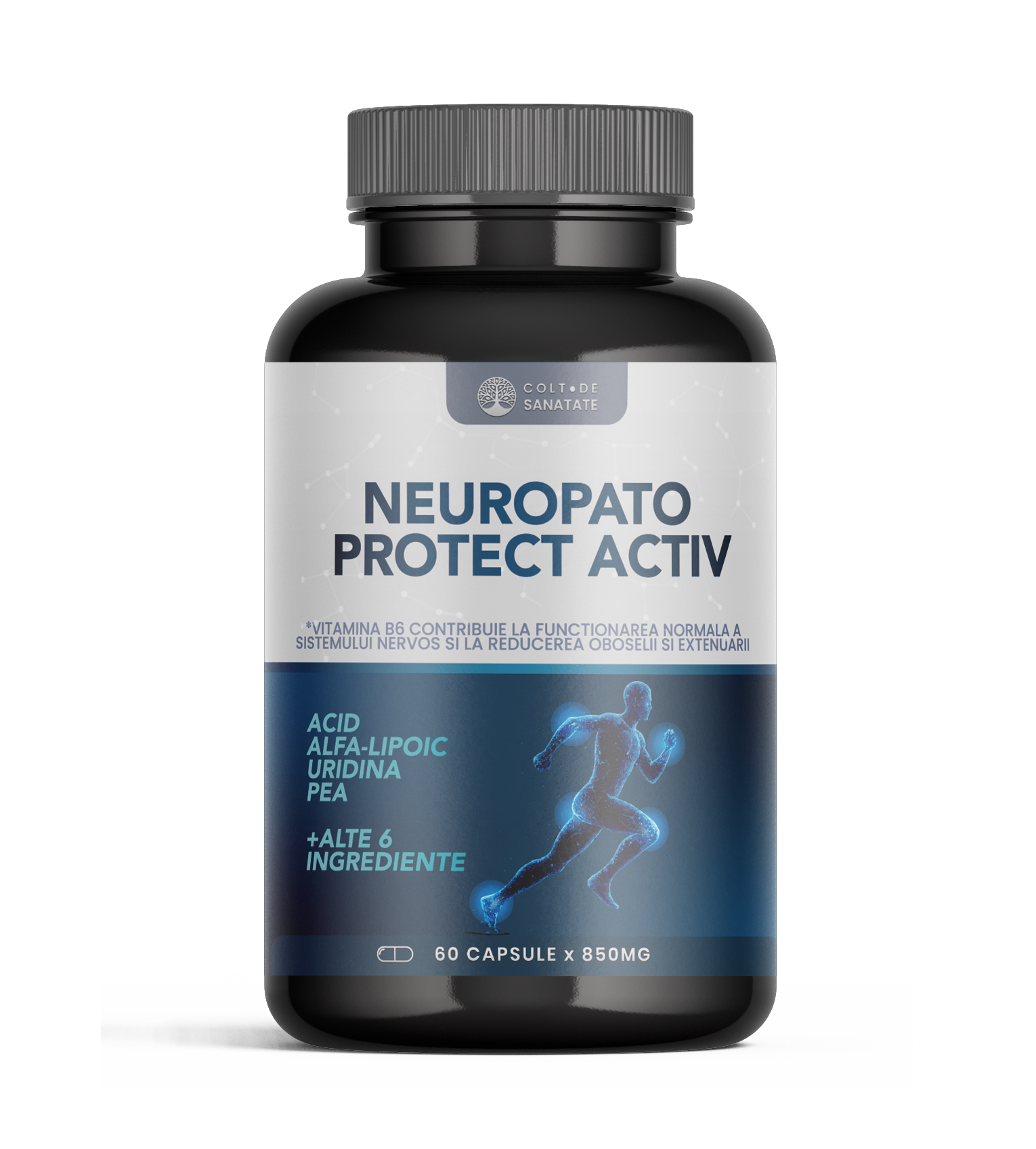 Neuropato Protect Activ: Supliment Alimentar pentru Sănătatea Nervilor, 60 Capsule
